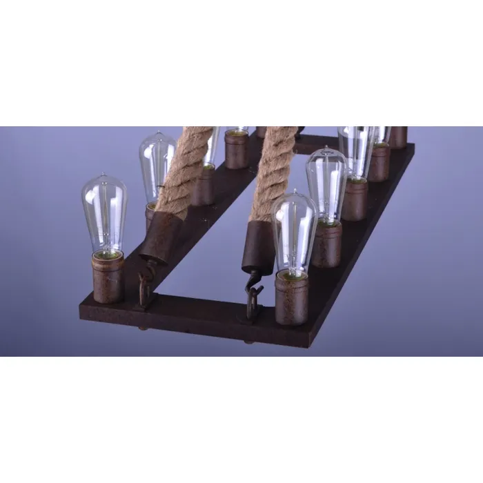 Люстра Square Mini 10 Loft Rope Light от ImperiumLoft