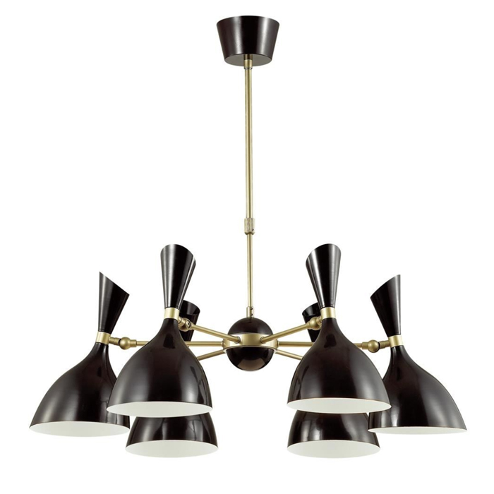 Люстра Duke Chandelier 6 black от ImperiumLoft