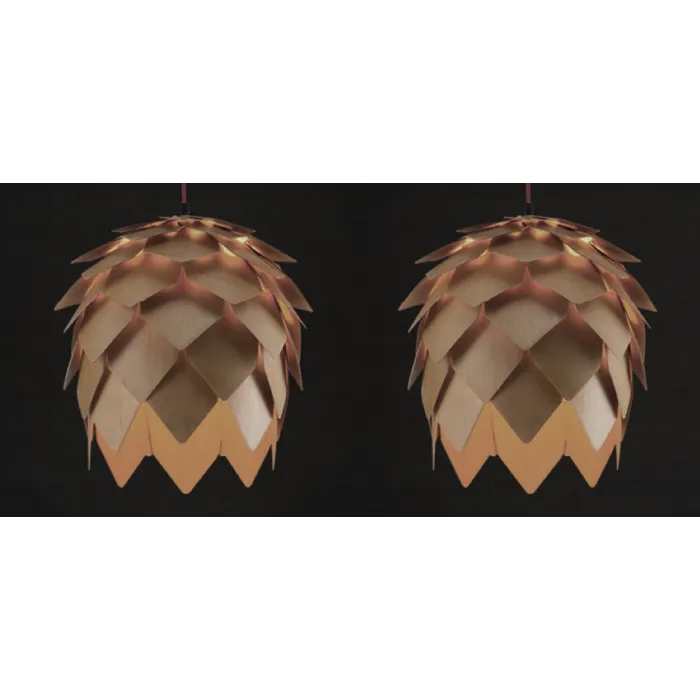 Подвесной светильник Crimea Pine Cone natural wood D50 от ImperiumLoft