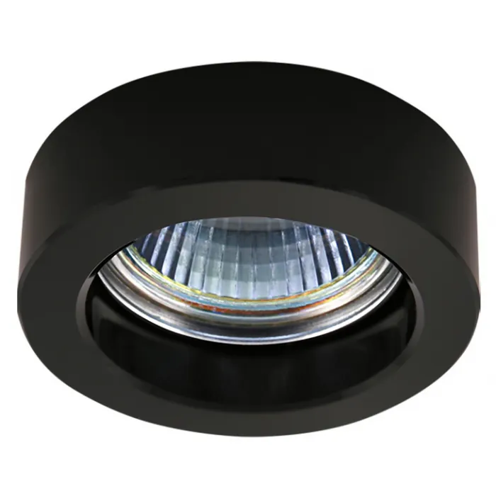 Встраиваемый светильник Lightstar Lei Mini 006137 Цвет арматуры хром Цвет плафонов черный от ImperiumLoft