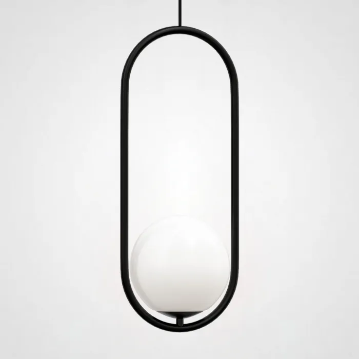 Подвесной светильник Matthew McCormick hoop 50 Black MILA Pendant от ImperiumLoft