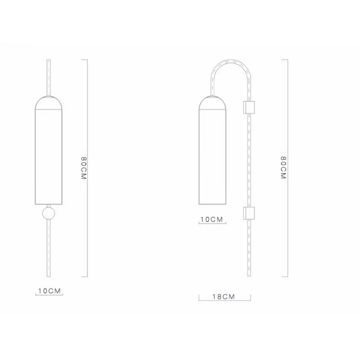 Бра ARTICOLO float Wall Sconce Black от ImperiumLoft