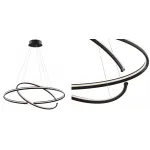 Люстра Half Ring Black & White от ImperiumLoft