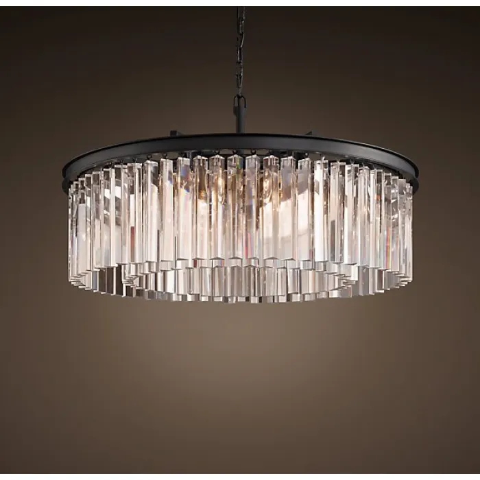 Люстра RH Rhys Clear Glass Prism Round Chandelier 70 от ImperiumLoft