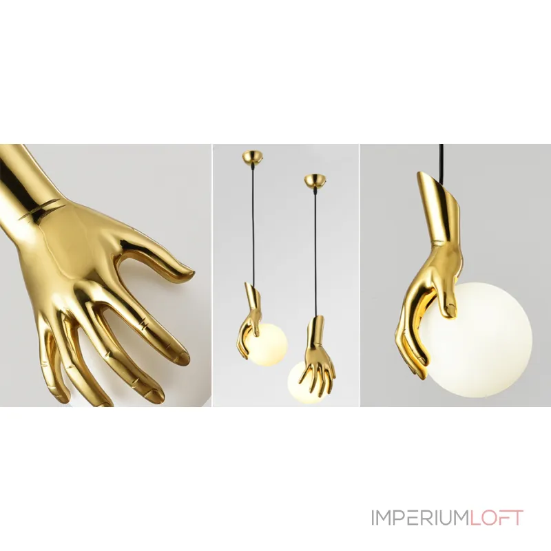 Подвесной светильник Золотая рука Gold Hand Pendant lamp Подвесной светильник Золотая рука Gold Hand Pendant lamp