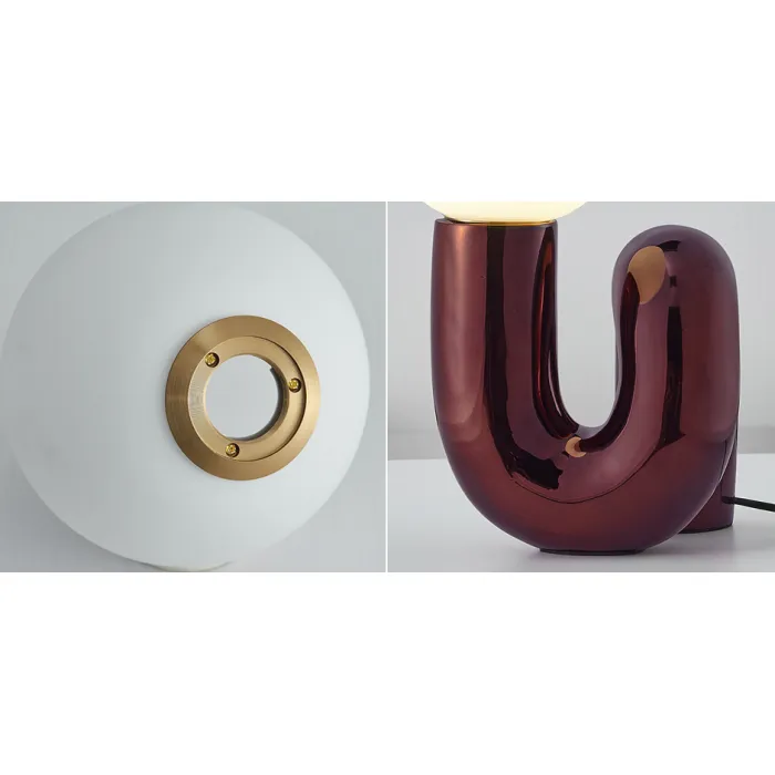 Настольная лампа Maroon Spiral от ImperiumLoft
