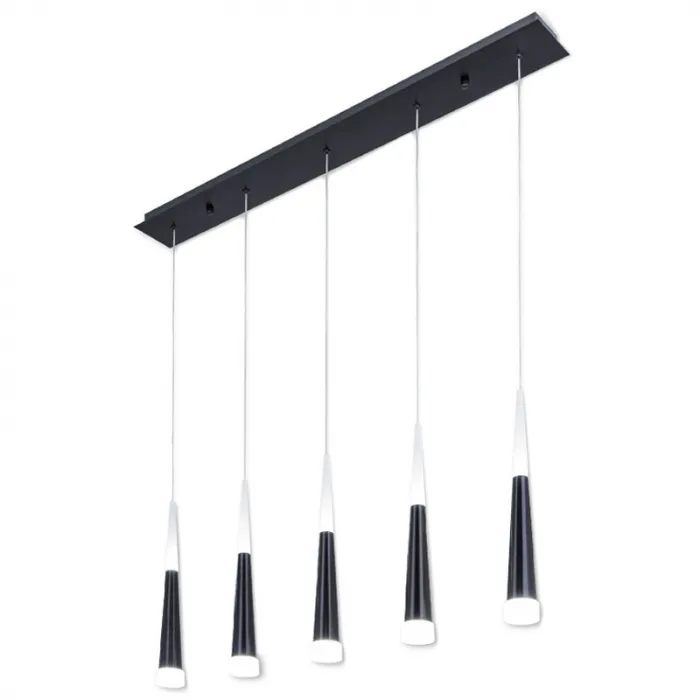 Люстра Vibia Slim Jordi Vilardell Black 5 подвесов от ImperiumLoft