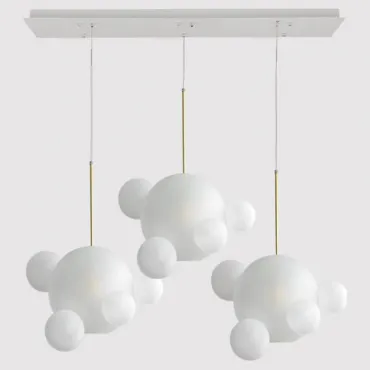 Люстра Gi&Co BOLLE BLS LAMP white glass rectangle