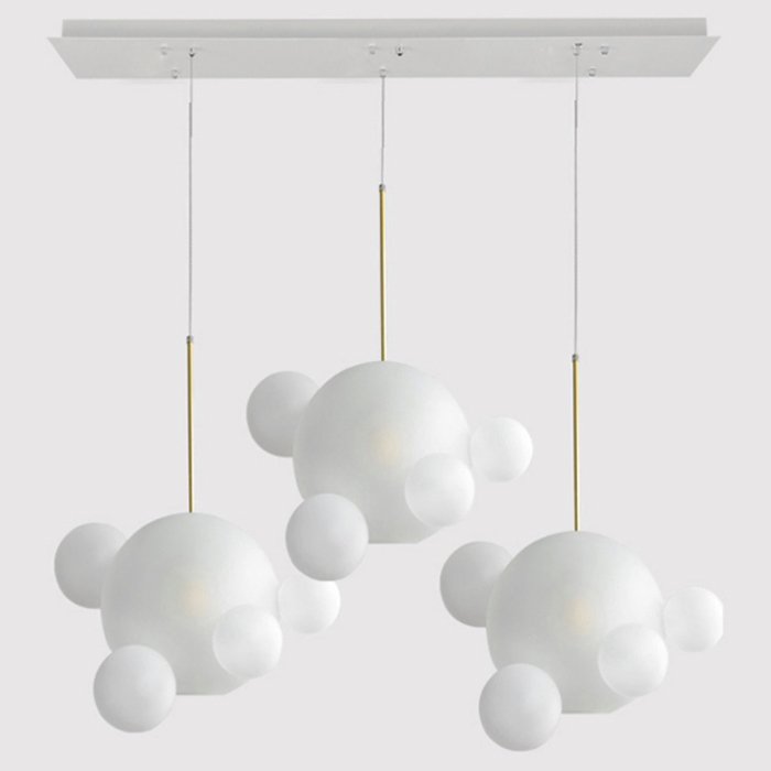 Люстра Gi&Co BOLLE BLS LAMP white glass rectangle от ImperiumLoft