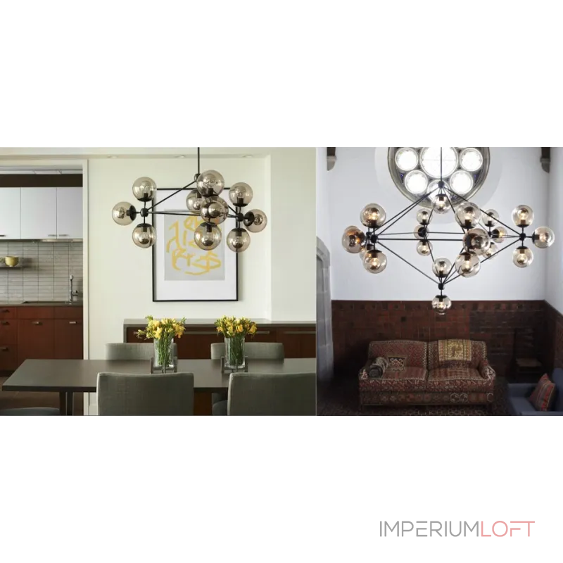 Люстра на штанге Modo Chandelier 15 Globes Люстра на штанге Modo Chandelier 15 Globes