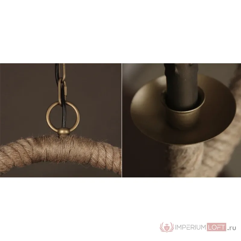 Подвесной светильник Oval Loft Rope Light от ImperiumLoft