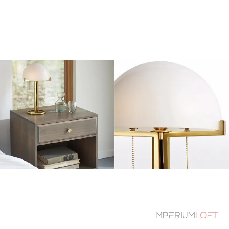 Настольная лампа White Dome Table Lamp от ImperiumLoft Настольная лампа White Dome Table Lamp от ImperiumLoft