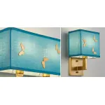 Бра с бабочками Butterflies Blue Background Wall Lamp 1 от ImperiumLoft