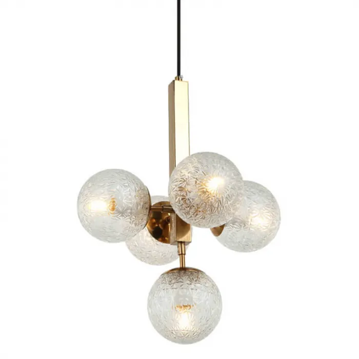 Люстра Perforated Glass Bubbles transparent 5 от ImperiumLoft