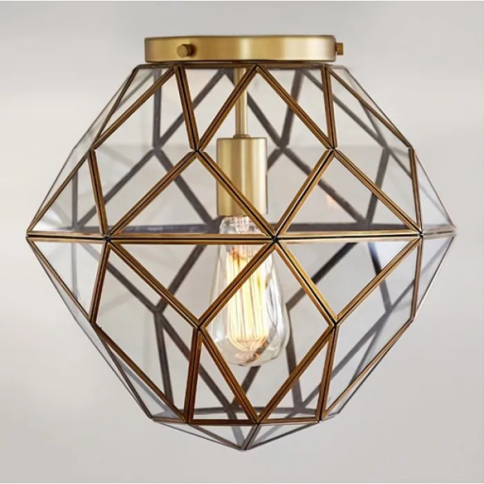 Потолочный светильник Glass & Metal Mount от ImperiumLoft