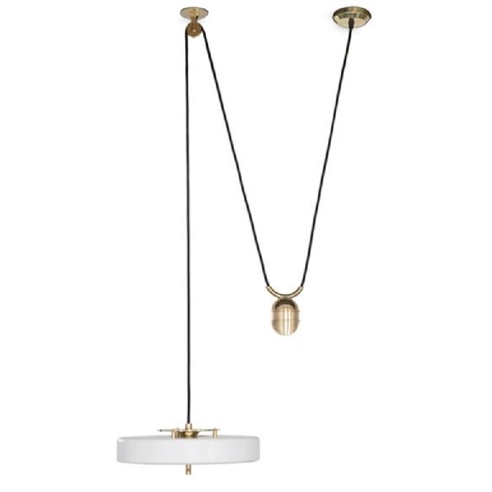 Светильник белый BERT FRANK REVOLVE RISE FALL PENDANT  от ImperiumLoft
