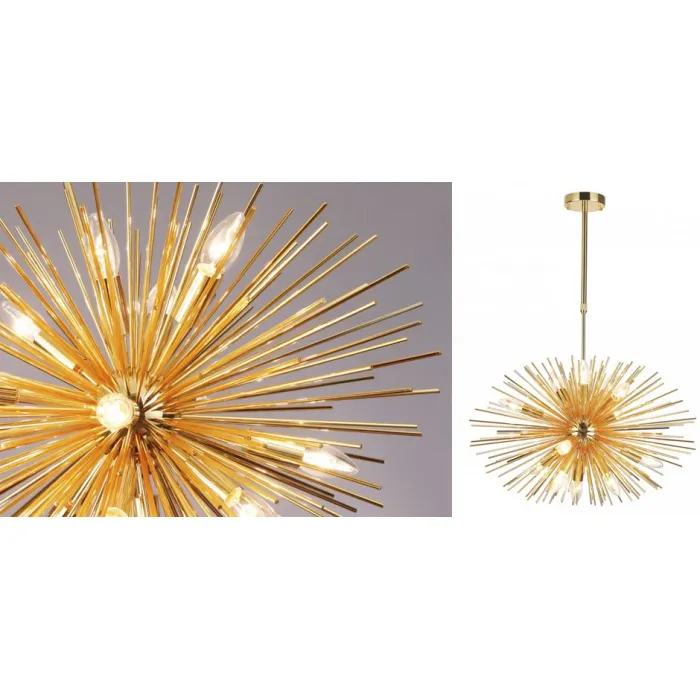 Люстра ASTRA Chandelier Sputnik Light Gold от ImperiumLoft