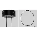 Подвесной светильник Black LED Circle Lamp
