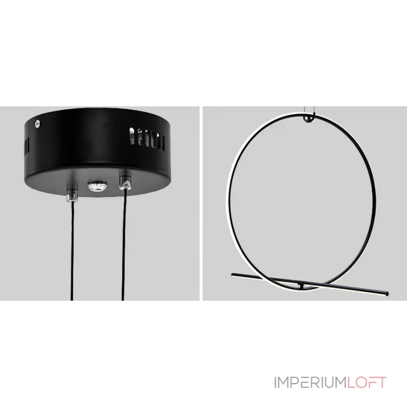 Подвесной светильник Black LED Circle Lamp