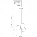 Подвесной светильник Three Bubbles Chandelier