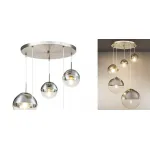 Светильник подвесной Mirror Ball Silver 5 плафонов  от ImperiumLoft