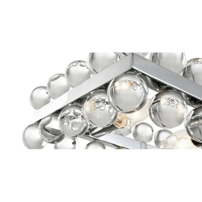 Люстра на штанге Sacramento Transparent Balls Rectangle Chandelier
