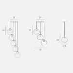 FINNAR подвесной светильник 3 плафона от ImperiumLoft