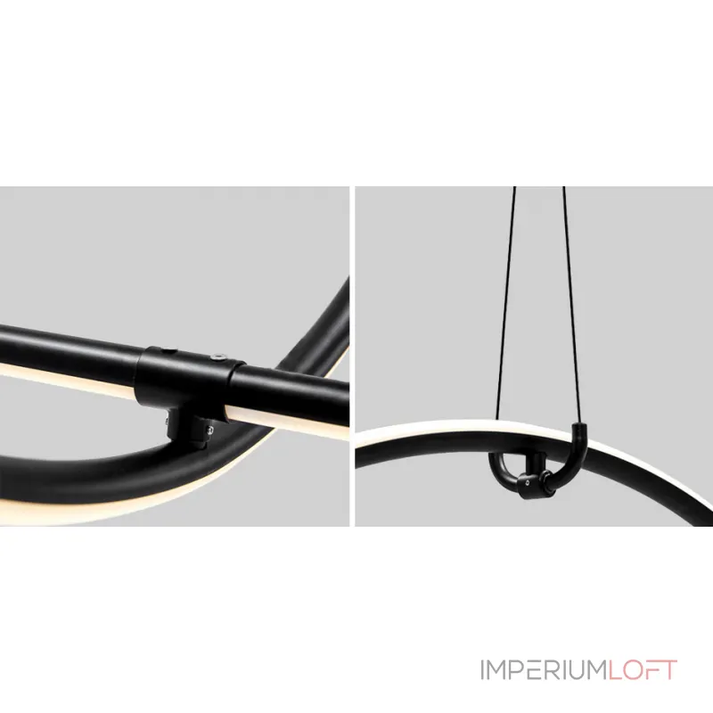 Подвесной светильник Black LED Circle Lamp