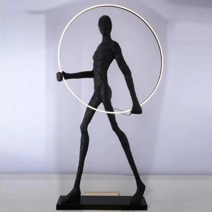 Торшер Man carries light circle от ImperiumLoft