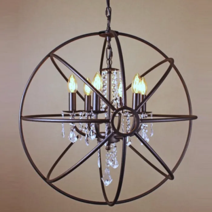 Люстра Orb Iron Farn Sphere Pendant Glass от ImperiumLoft
