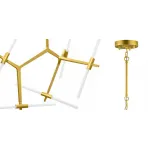 Подвесная люстра Агнес Chandelier Gold 10