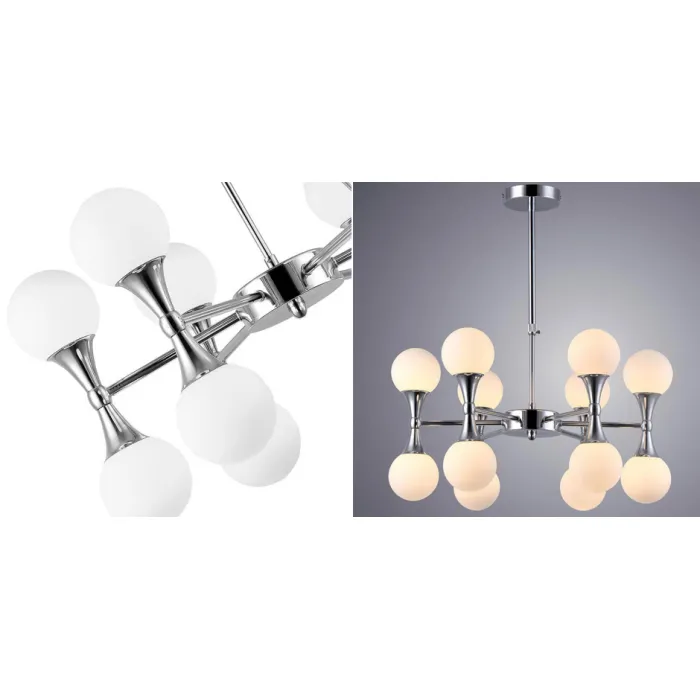 Люстра Ball Valley Chandelier Chromium 12 от ImperiumLoft