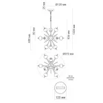 White Glass Globes Sputnik Chandelier от ImperiumLoft