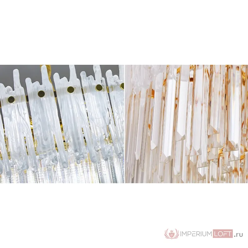 Люстра Murano Glass ICE Chandelier Rectangle от ImperiumLoft