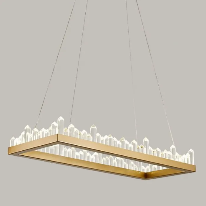 Люстра Crystal Rock Rectangle Chandelier от ImperiumLoft