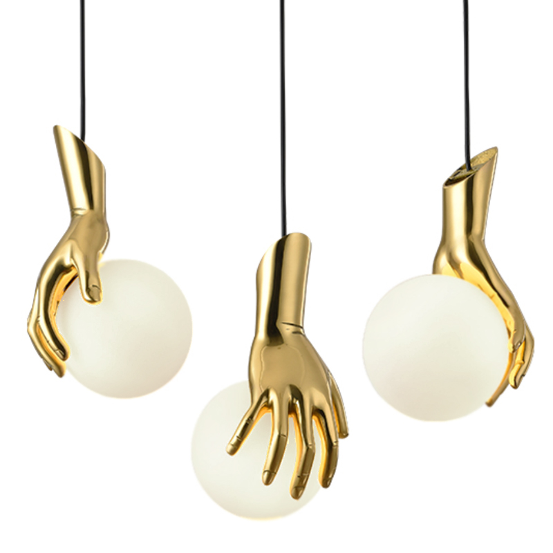 Подвесной светильник Золотая рука Gold Hand Pendant lamp от ImperiumLoft