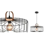 Подвесной светильник Cage Wire Color black D42