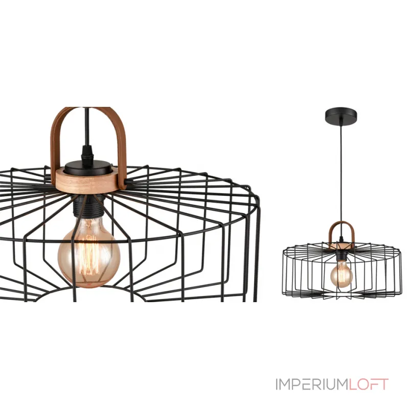 Подвесной светильник Cage Wire Color black D42