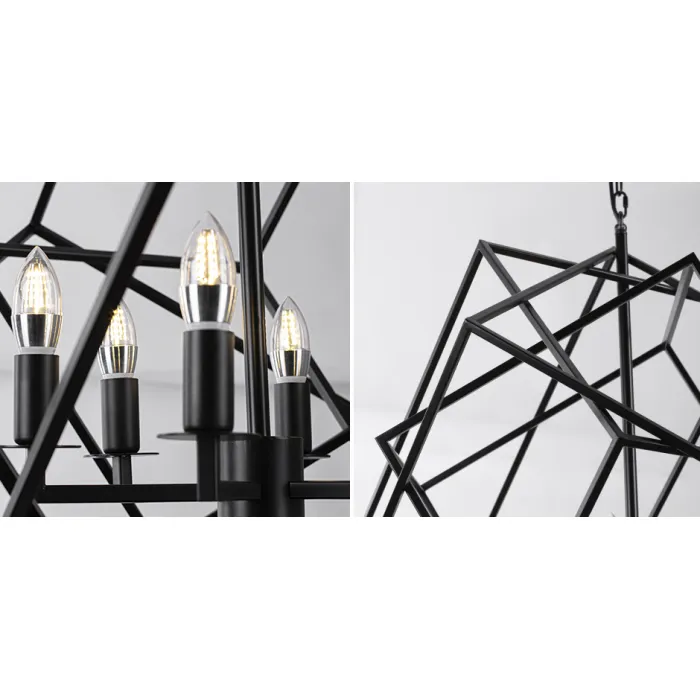 Люстра Cubist Small Chandelier Black от ImperiumLoft