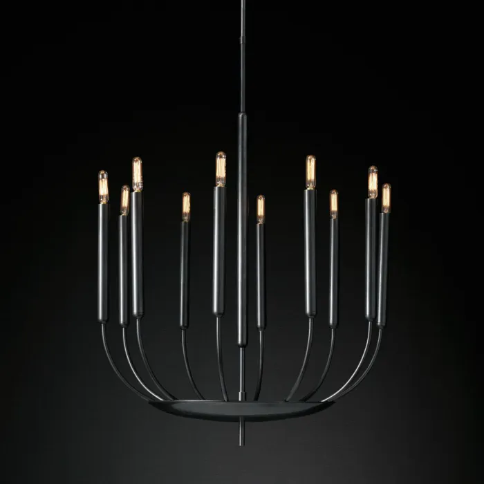 Люстра RH Quenouilles Round Chandelier black от ImperiumLoft