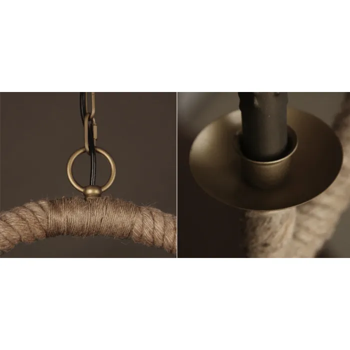 Подвесной светильник Oval Loft Rope Light от ImperiumLoft