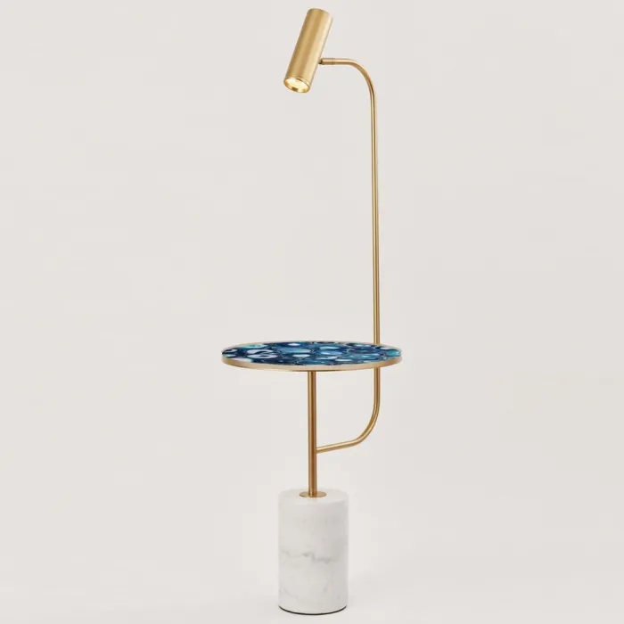 Торшер blue agate countertop FLOOR LAMP от ImperiumLoft