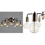 Потолочная люстра Loft Industrial Glossy Gold Ceiling