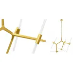 Подвесная люстра Агнес Chandelier Gold 10