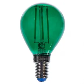 Зеленая прозрачная лампочка LED E14 5W