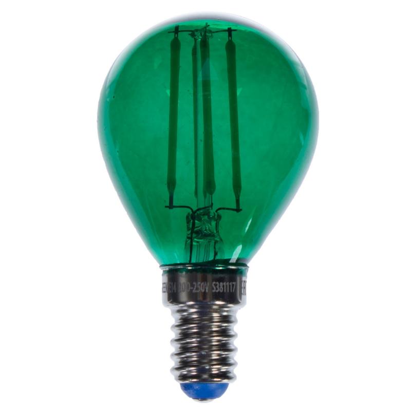Зеленая прозрачная лампочка LED E14 5W от ImperiumLoft