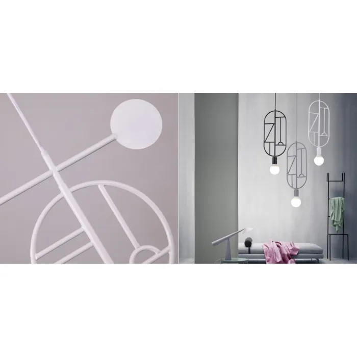 Подвесной светильник Suspension modern design with LED colorful shapes от ImperiumLoft