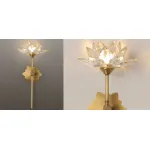 Настенный светильник Хрустальный Цветок Лотоса Lotus flower Wall Clear Glass C от ImperiumLoft