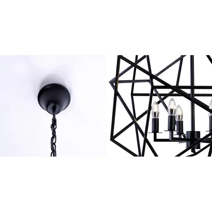 Люстра Cubist Small Chandelier Black от ImperiumLoft