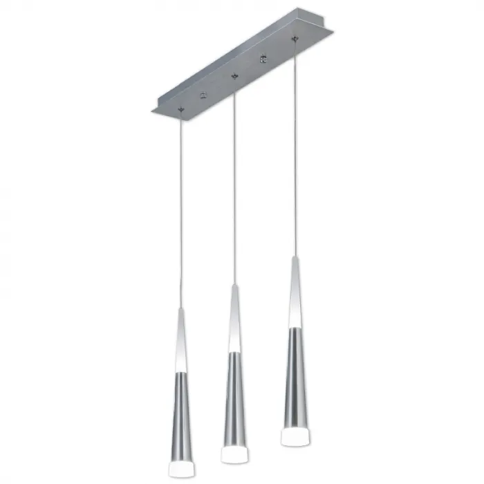 Люстра Vibia Slim Jordi Vilardell Silver 3 подвеса от ImperiumLoft